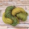 Merino-seda Single Hand dyed Or-verd
